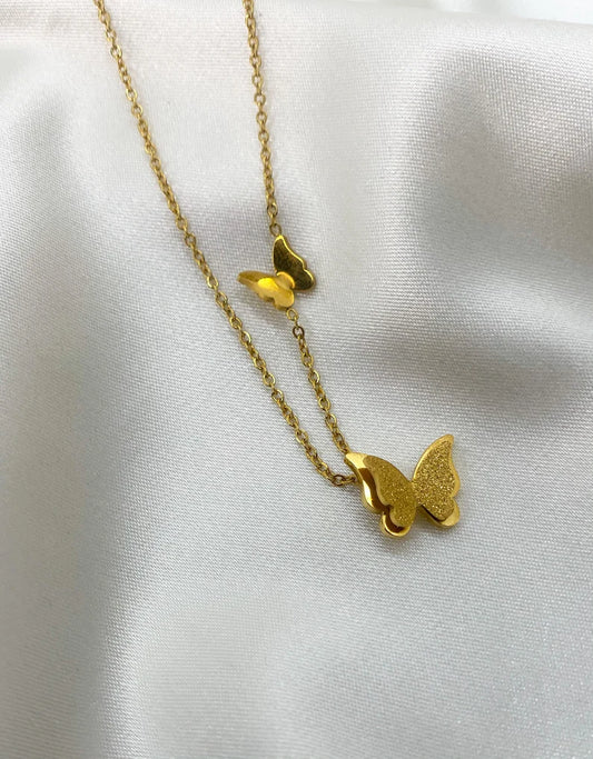 Gold Butterfly Necklace